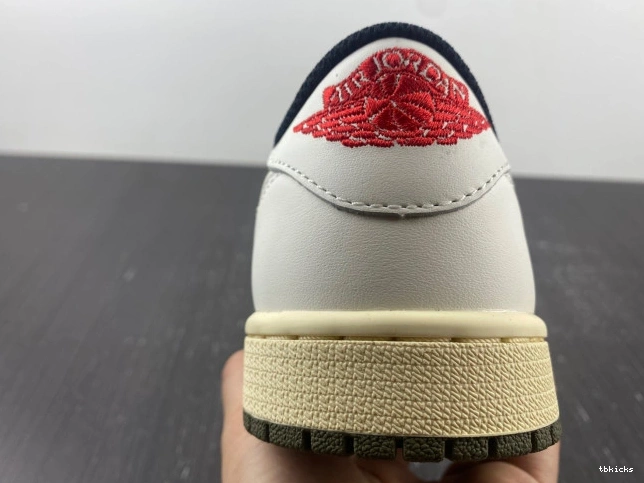 Rep TB WMNS Olive 1 Low Air DZ4137-106 x Travis OG Jordan Scott 0808